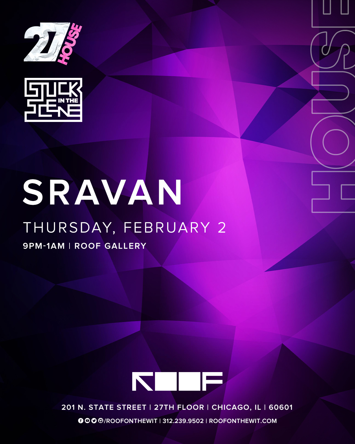 SRAVAN February 2nd | ROOF on theWit